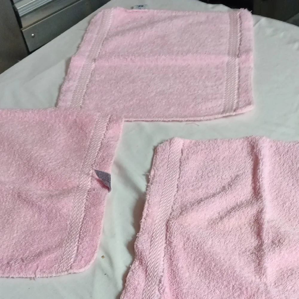 7 pc  Pink Shell Design Bath Towel